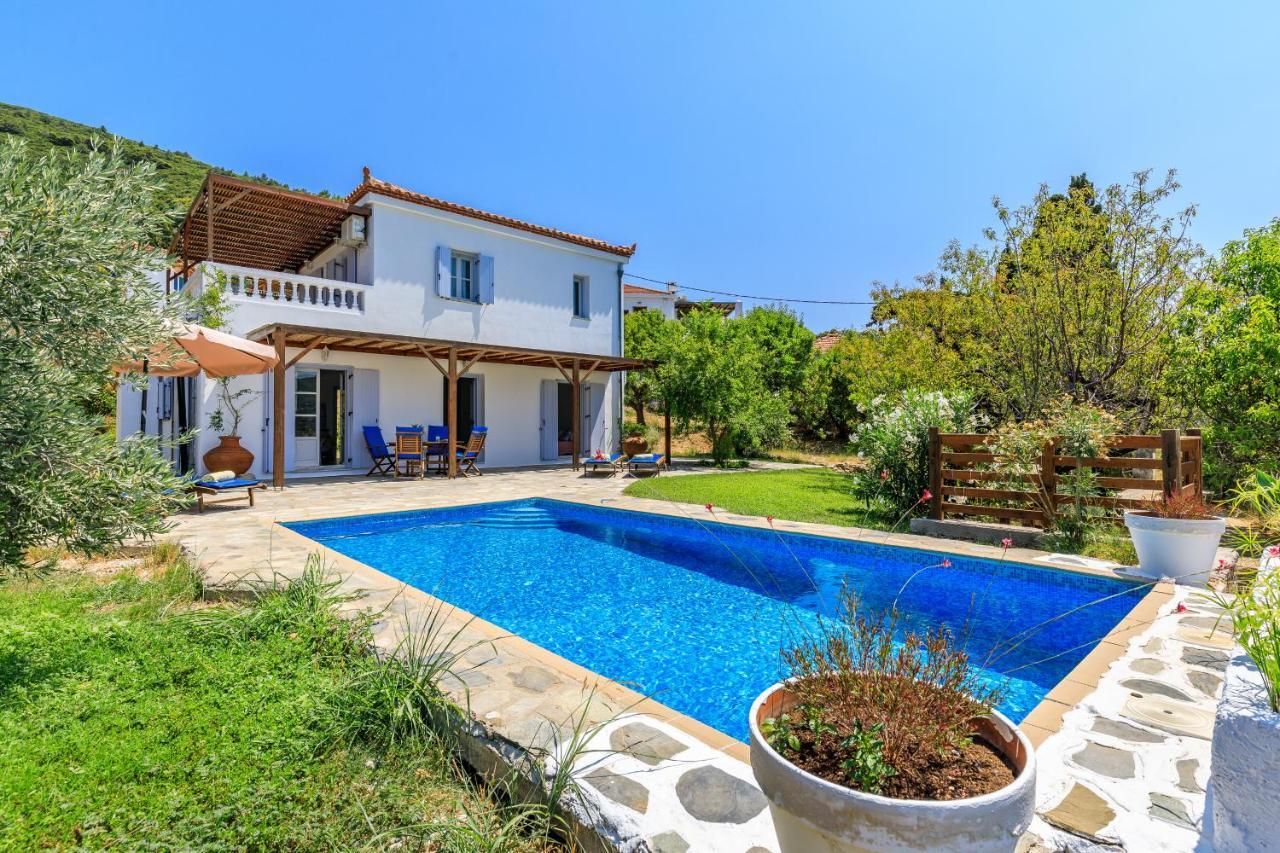 Villa Rodia With Swimming Pool On Skopelos Island Exterior foto